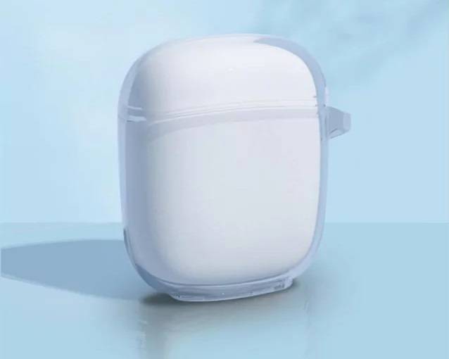 Case Silicone Transparente com Gancho para Fone de Ouvido Baseus