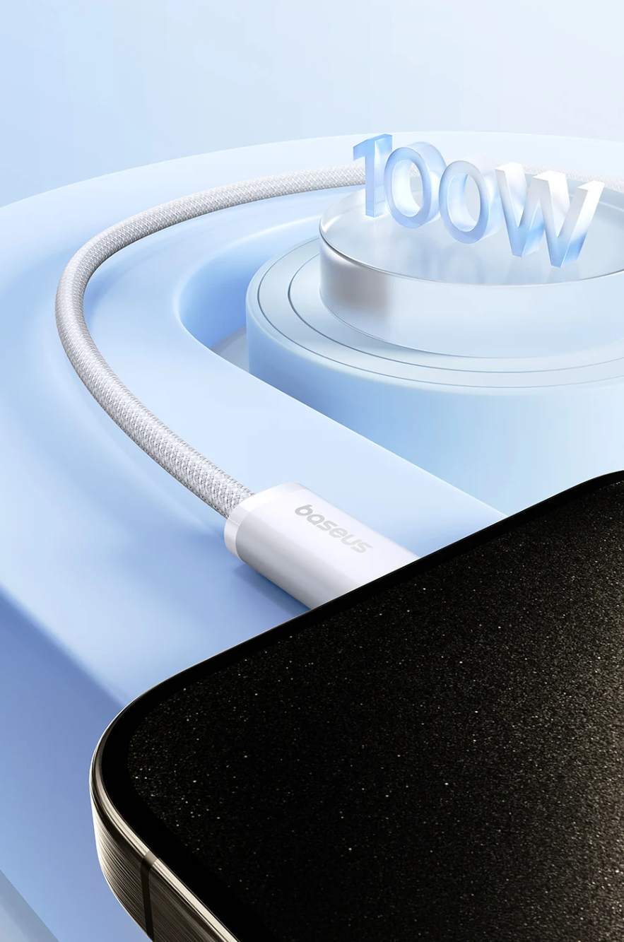 100W de Potência – Kit 2 Cabos USB C 100W Dynamic 3