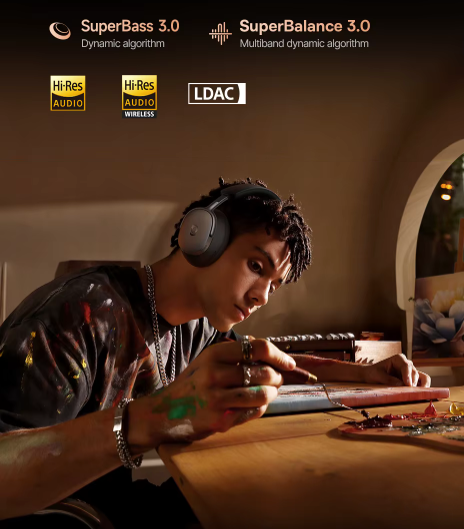 Graves Impactantes e Equilíbrio Excepcional – Headset Baseus Inspire XH1 com Cancelamento de Ruído