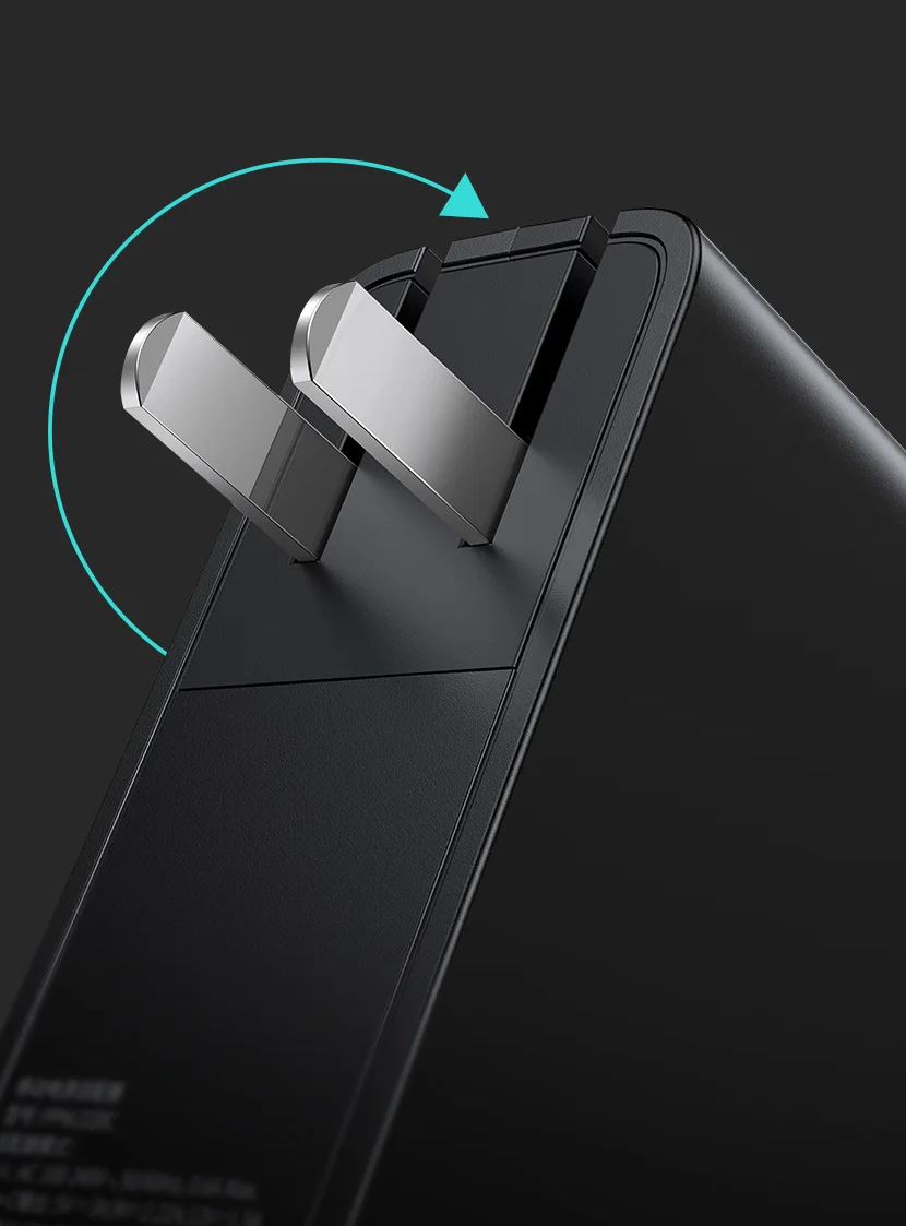 90° Dobrável – Power Bank e Carregador 2 em 1 10000mAh 20W