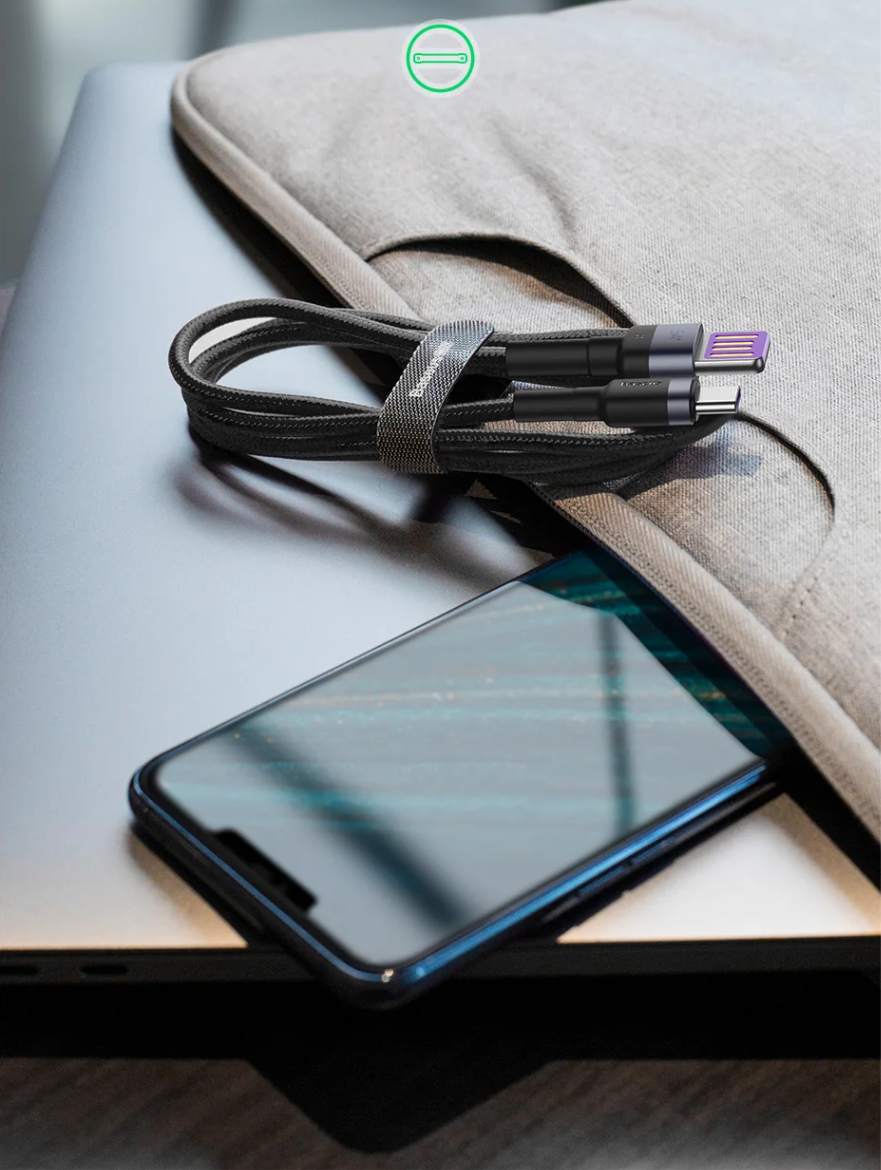 Informações Gerais – Cabo Turbo USB Para USB-C Cafule HW QC 3.0 40W 5A 1m