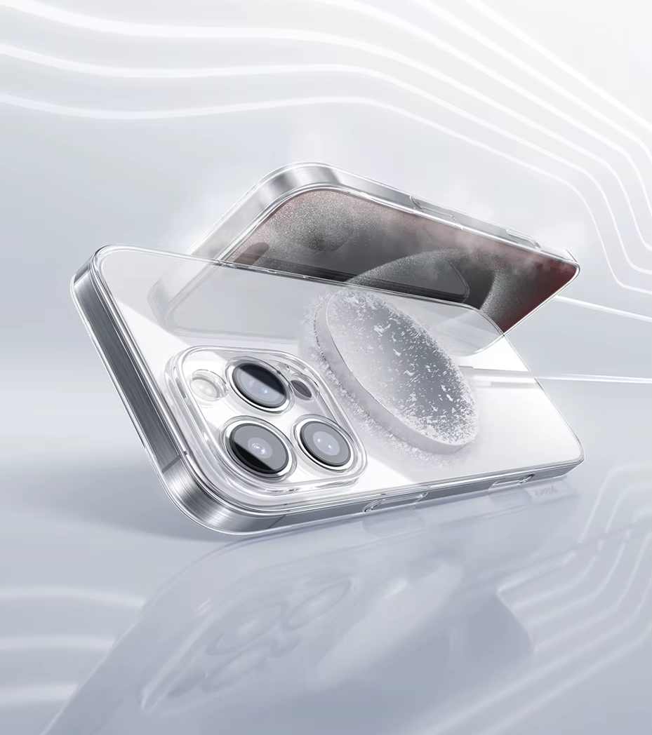 Dissipação de Calor Eficiênte – Capa Transparente Ultra Fina Magnética para iPhone 16