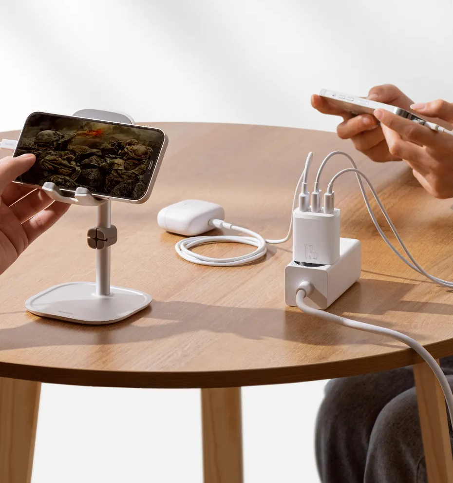 Distribuição de Energia Dinâmica – Carregador Rápido Triplo 17W 3 USB Turbo