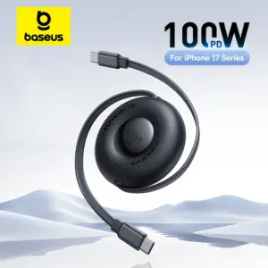 Cabo Retrátil Baseus Free2Pull Lite PD 100W USB-C
