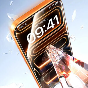 Película Protetora KUULAA de Vidro Temperado HD Anti-Impressão Digital para iPhone