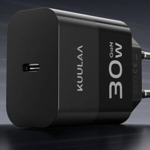 Carregador KUULAA Mini GaN 30W USB-C PD/QC 3.0