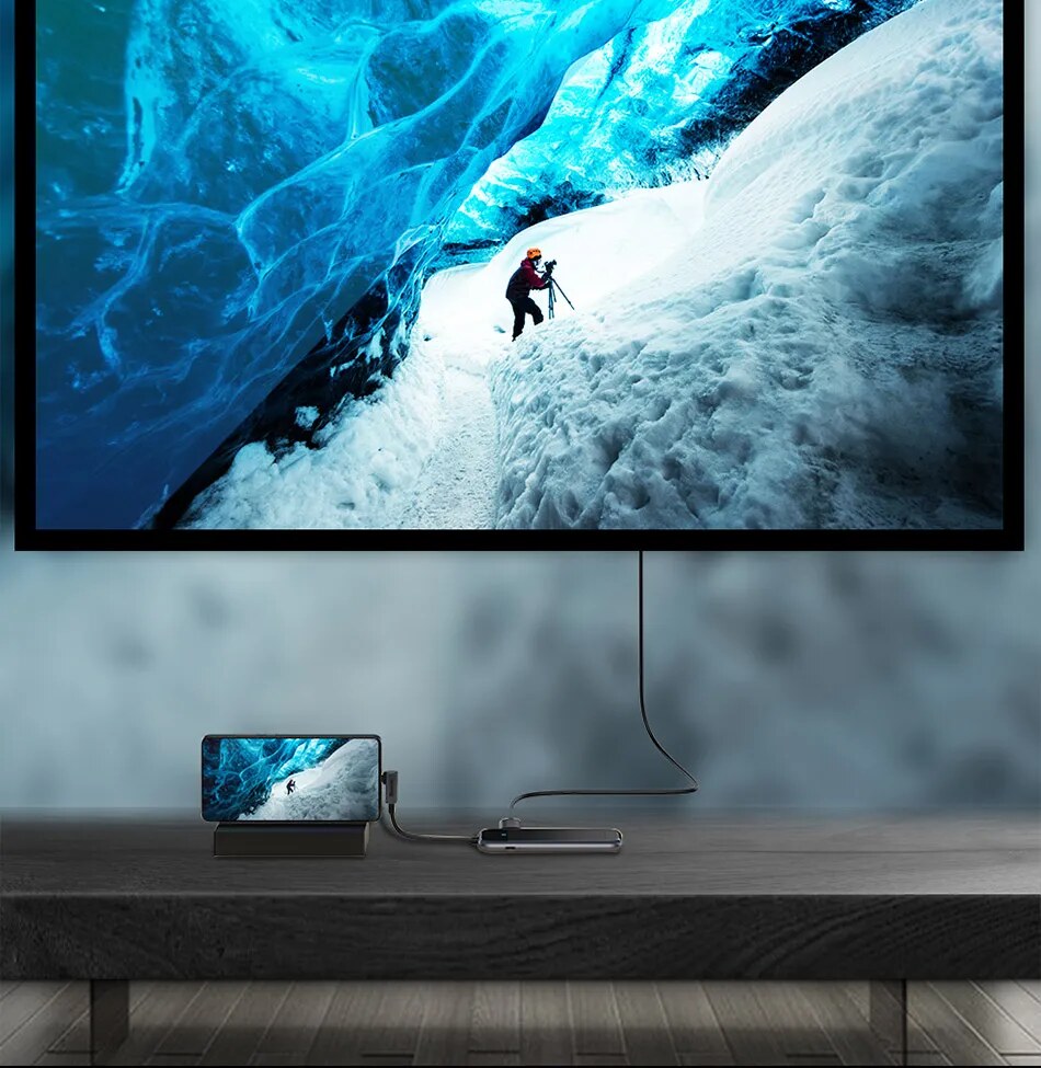 Vídeo e Imagem em 4K – Hub USB C Baseus 6 em 1 Nova Versão
