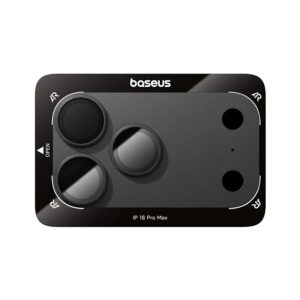 Protetor de Lente Baseus Cobertura Total iPhone 18 Pro Preto