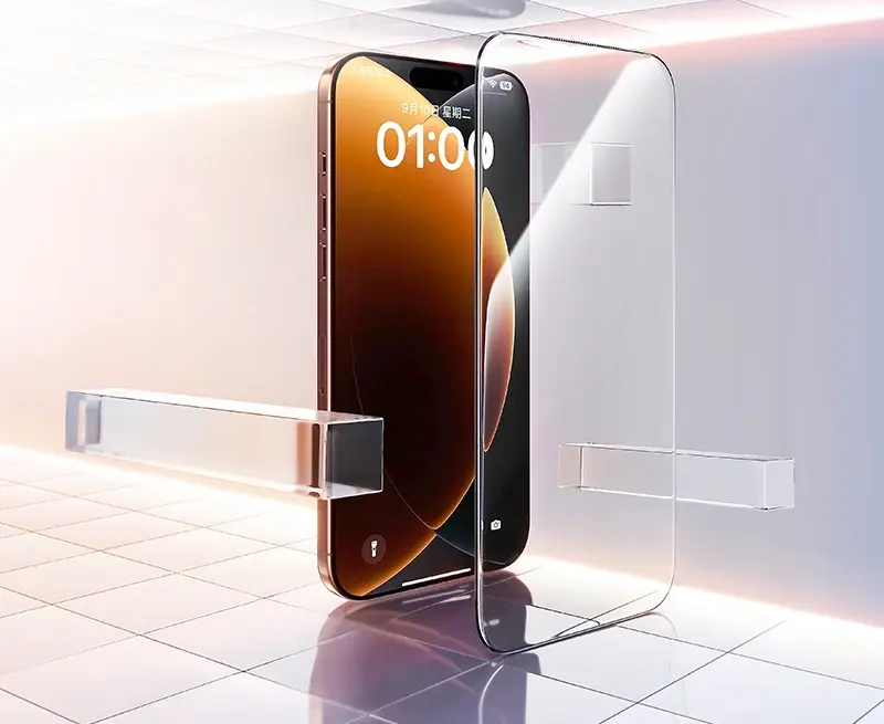 Encaixe 1:1 Perfeito – Película de Vidro Temperado Baseus Full Cover para iPhone 17 Pro, 17 P…