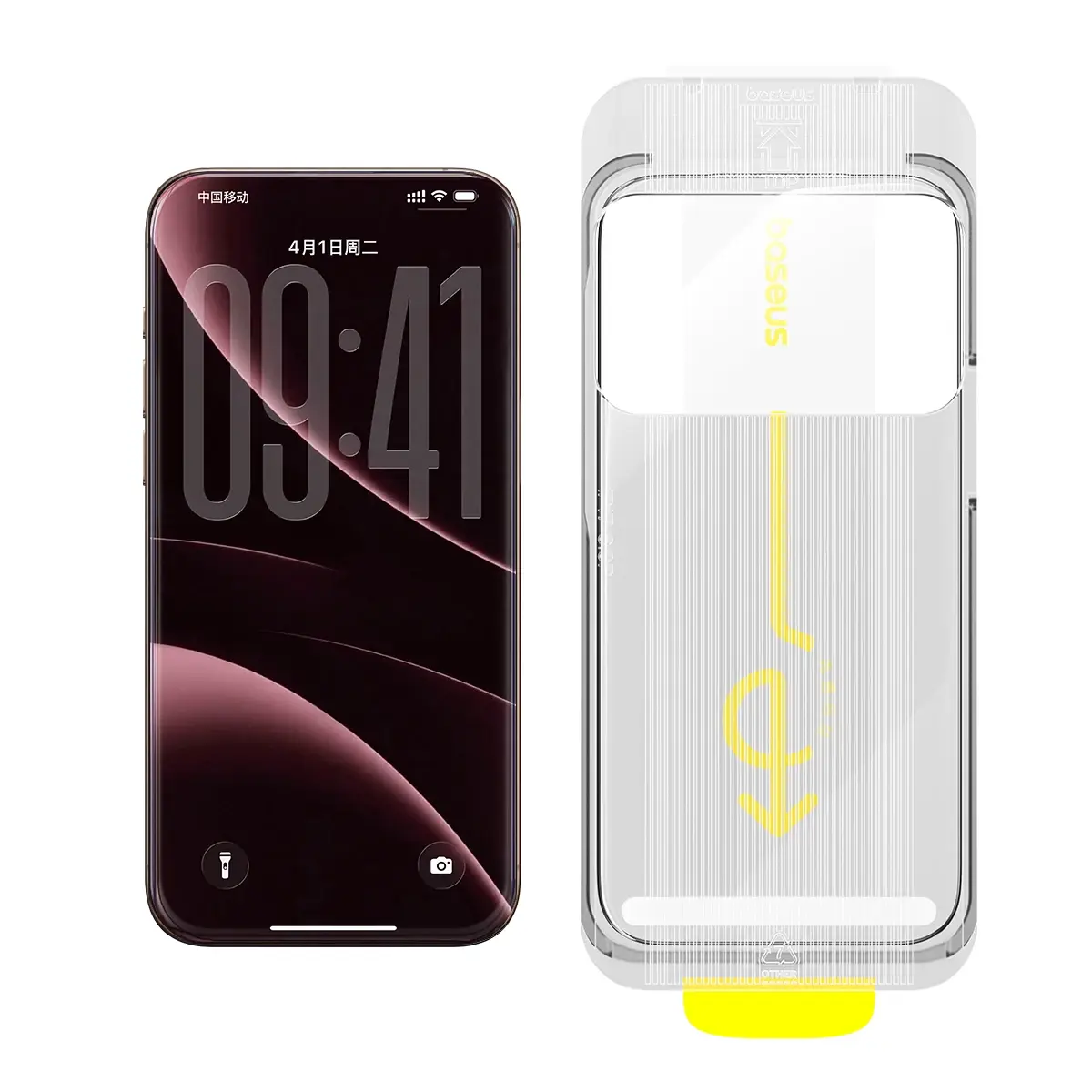 Kit de Instalação Fácil e Guiada – Película de Vidro Temperado Baseus Full Cover para iPhone 17 Pro, 17 P…