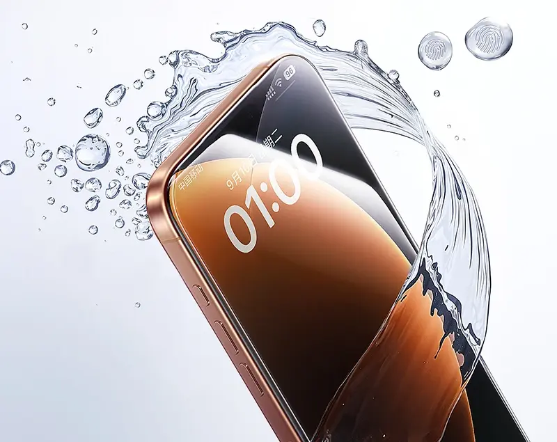 Revestimento Oleofóbico Anti-Impressão Digital – Película de Vidro Temperado Baseus Full Cover para iPhone 17 Pro, 17 P…