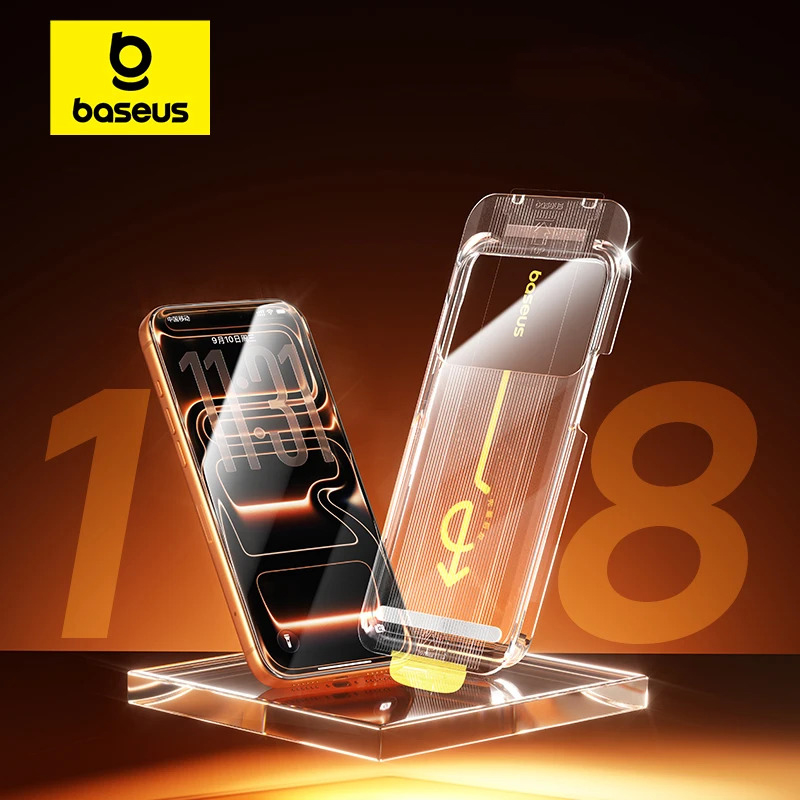Película de Vidro Temperado Baseus Full Cover para iPhone 17 e 18 Pro