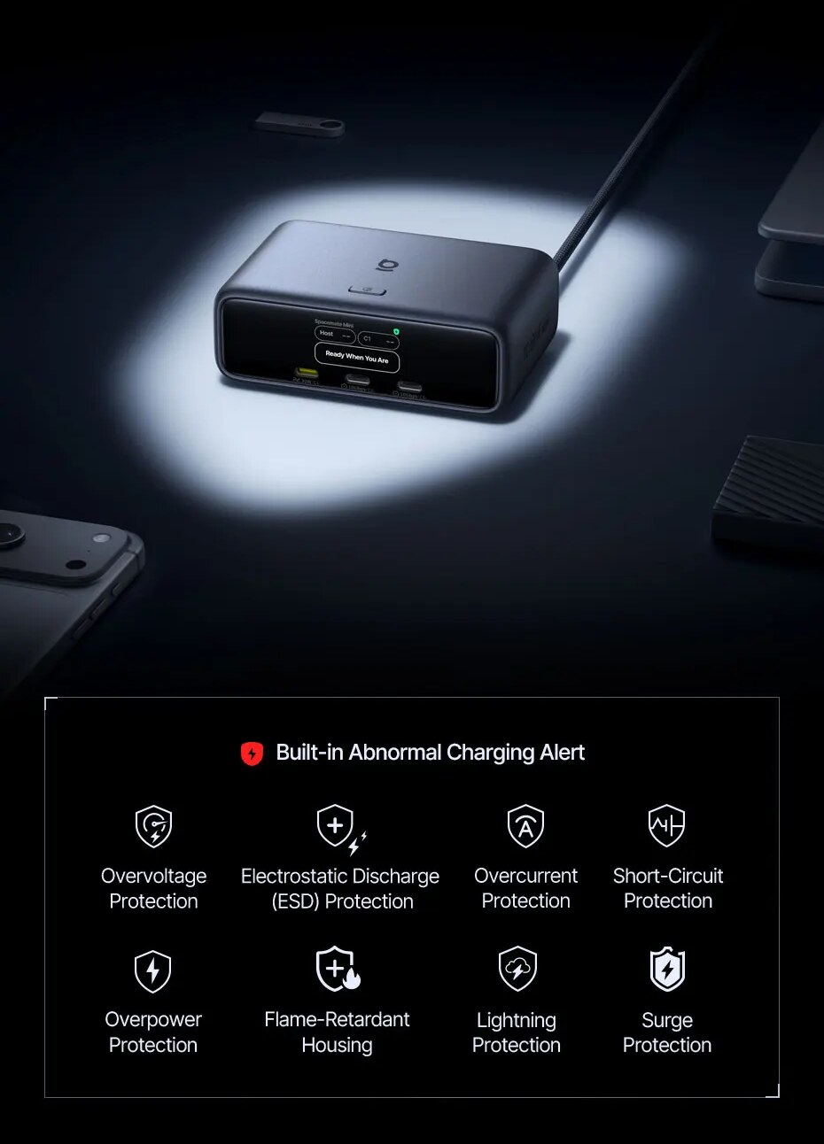 Sua Segurança em Primeiro Lugar – Hub Baseus SpaceMate RD1 Mini 10 em 1 HDMI Duplo 4K PD 100W RJ45