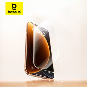 Película de Vidro Temperado Baseus Sem Borda para iPhone 17 Pro, 17 Pro Max, 18 Pro e 18 Pro Max - Kit com 2 Unidades iPhone 18 Pro Max