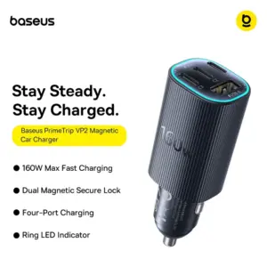 Carregador veicular magnético Baseus PrimeTrip VP2 160W