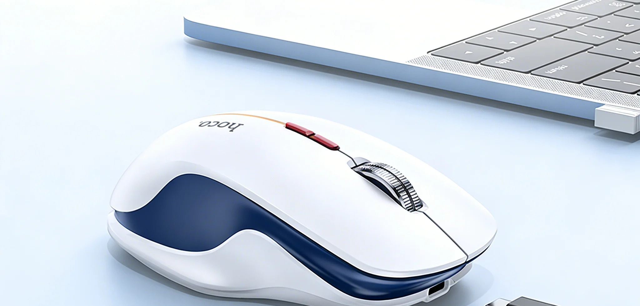 Bateria Recarregável de 400 mAh – Mouse Ergonômico Recarregável HOCO GM40