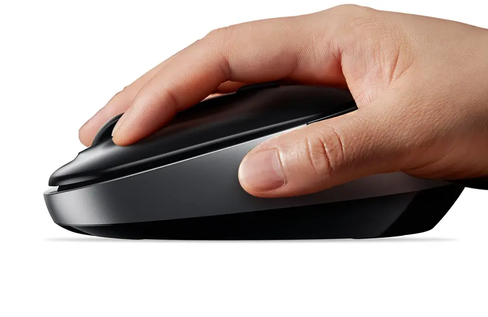 Empunhadura Ergonômica e Confortável – Mouse Sem Fio HOCO GM34 Bluetooth 5.2 + 2.4G Silencioso 1600DPI