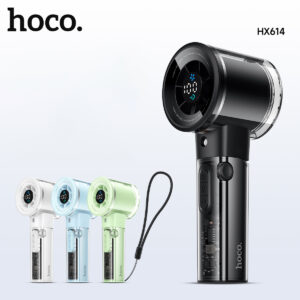 Ventilador Portátil HOCO HX614 com Névoa e Display Digital