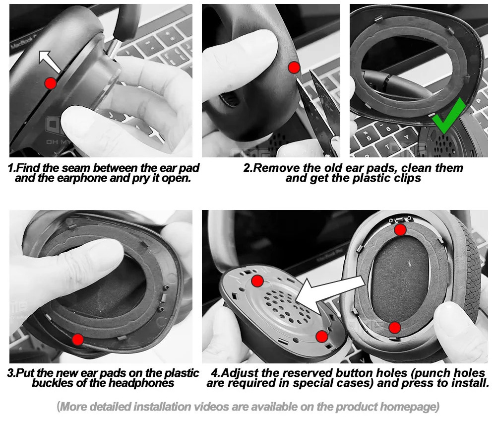 Instalação sem Ferramentas – Almofadas de Reposição para Headphones HOCO W35