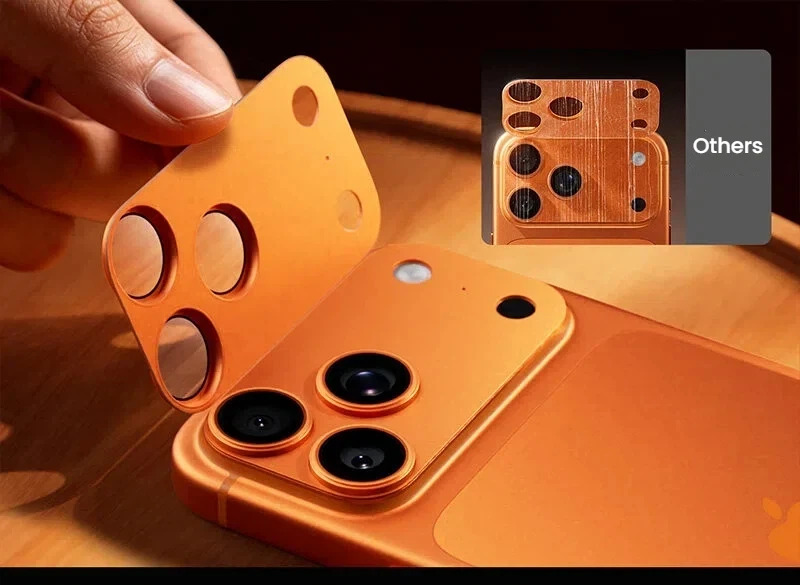 Adesivo Removível sem Resíduos – Protetor de Lente Baseus Cobertura Total para iPhone 18 Pro/Pro Max