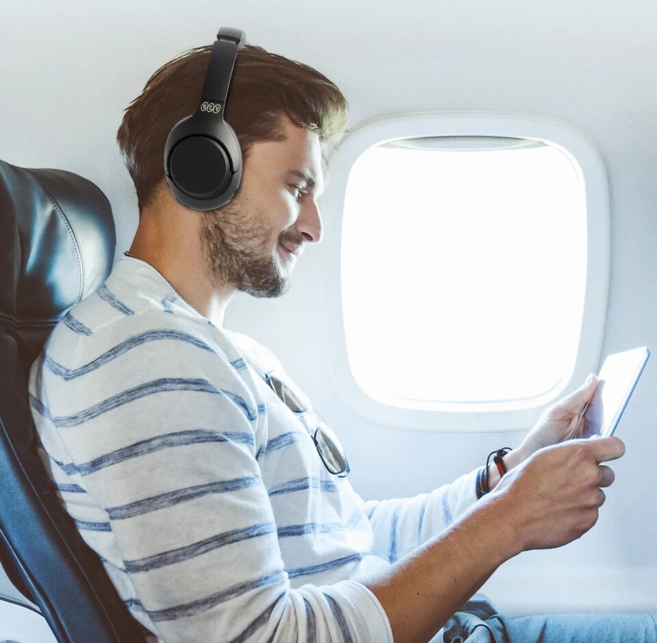 Headset QCY H3 com Cancelamento de Ruído Híbrido – Headset QCY H3 ANC Bluetooth 5.4