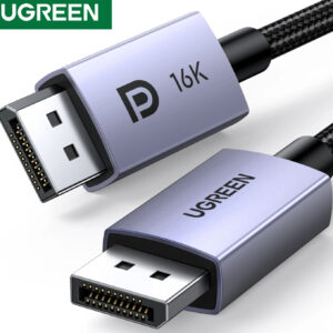Cabo DisplayPort 2.1 UGREEN 16K 80Gbps trançado