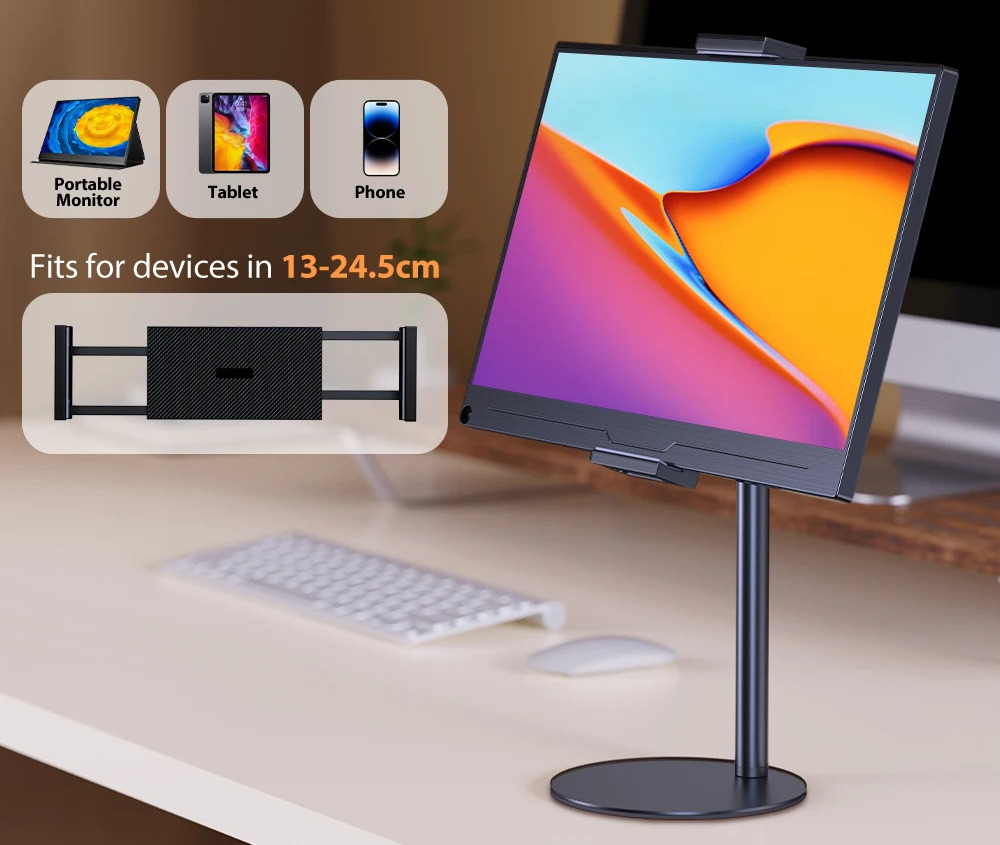 Compatibilidade Ampla – Suporte VESA UPERFECT Ajustável para Monitor Portátil