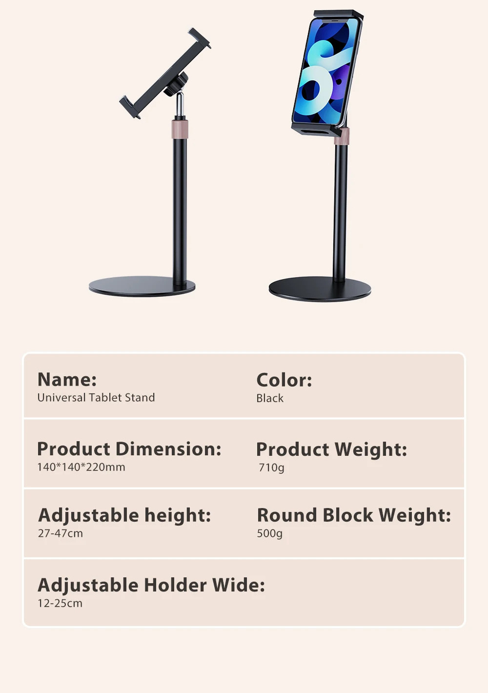 Ficha Técnica – Suporte VESA UPERFECT Ajustável para Monitor Portátil