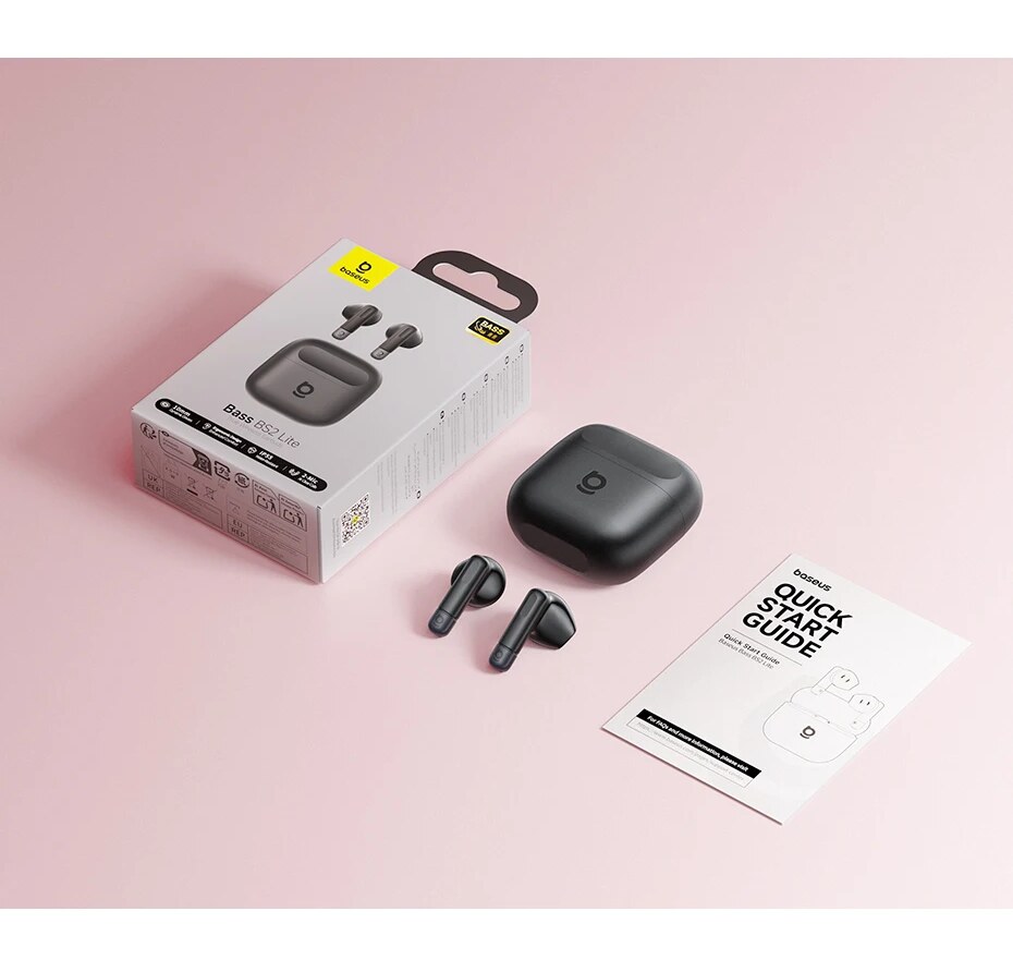 Conteúdo da Embalagem – Fone de Ouvido Baseus Bass BS2 Lite Bluetooth 6.0