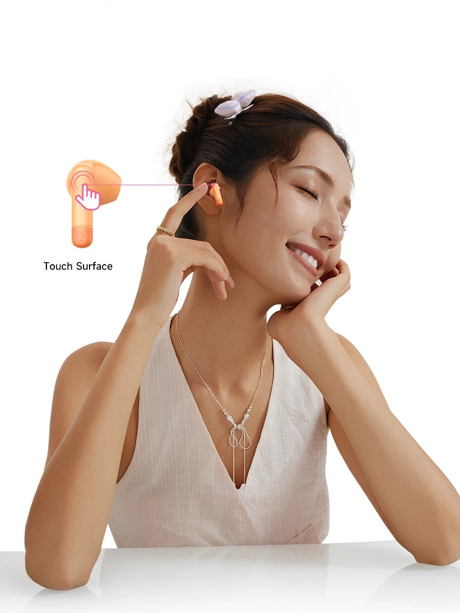 Controle por Toque – Fone de Ouvido Baseus Bass BS2 Lite Bluetooth 6.0