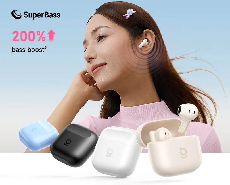 SuperBass: Graves até 200% Mais Fortes – Fone de Ouvido Baseus Bass BS2 Lite Bluetooth 6.0
