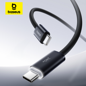 Cabo USB-C para USB-C Baseus Dynamic Glimmer 240W com luz