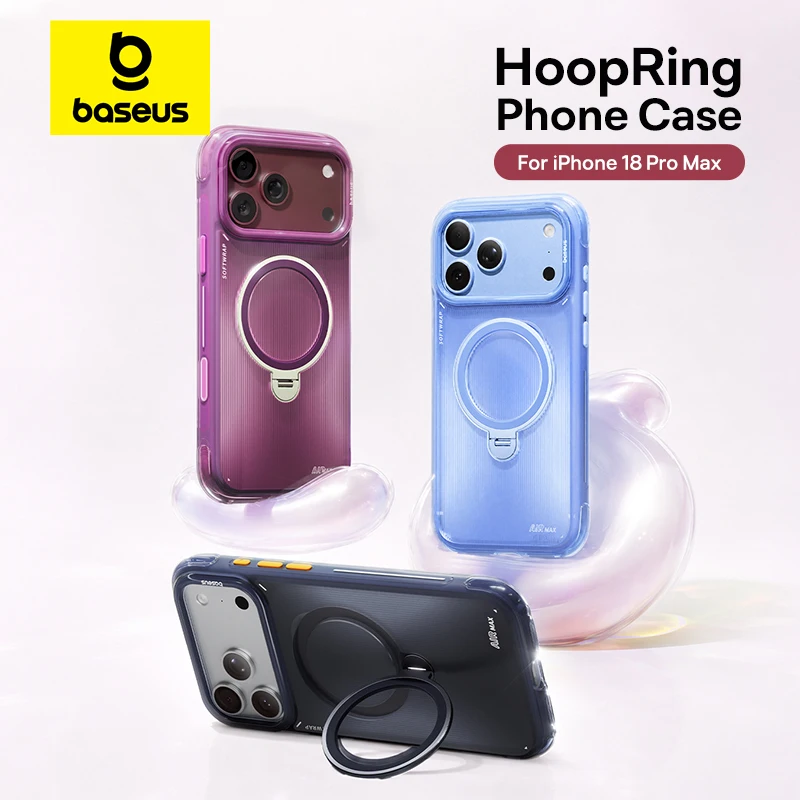 Capa Baseus HoopRing Air 1 com anel giratório