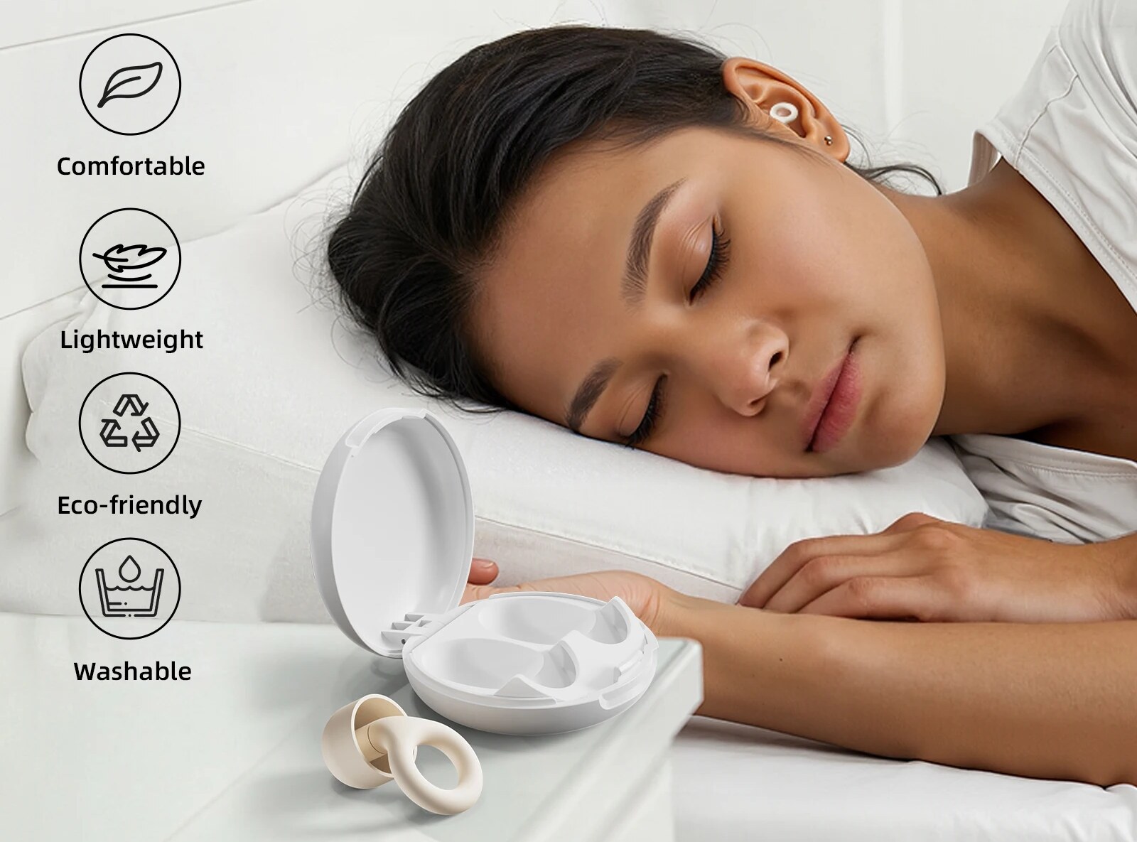 Tampão Auricular de Silicone Goojodoq – Tampão Auricular de Silicone Confortável e Lavável – Goojodoq